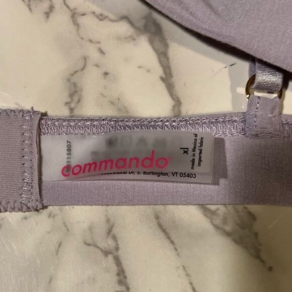 COMMANDO Butter + Lace Bralette, Size: XL Color: Wisteria - Picture 3 of 7